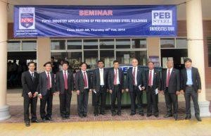 PEB Steel sponsored a mock-up pre-engineered building model to NPIC.